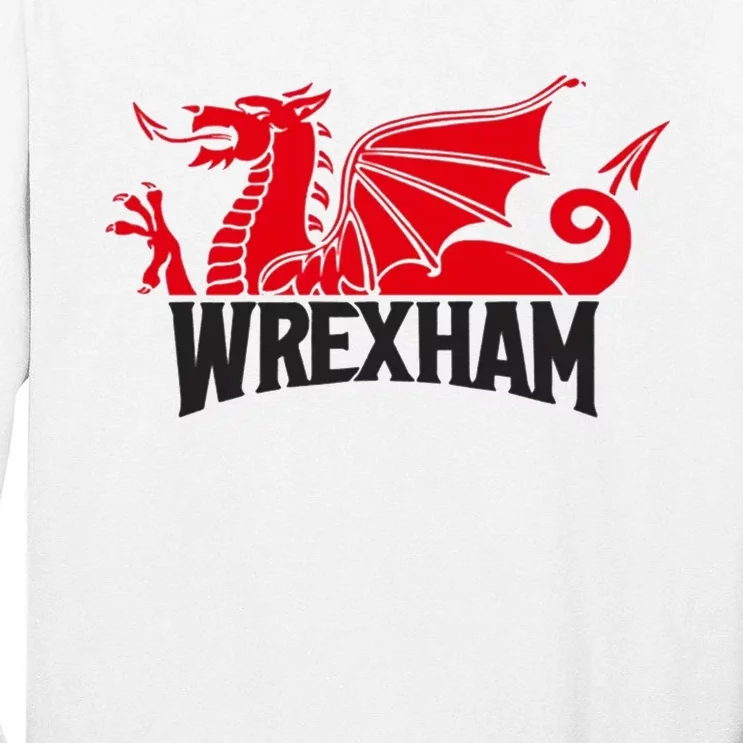 Wrexham FC Wrexham Dragon Football Club Champion Tall Long Sleeve T-Shirt