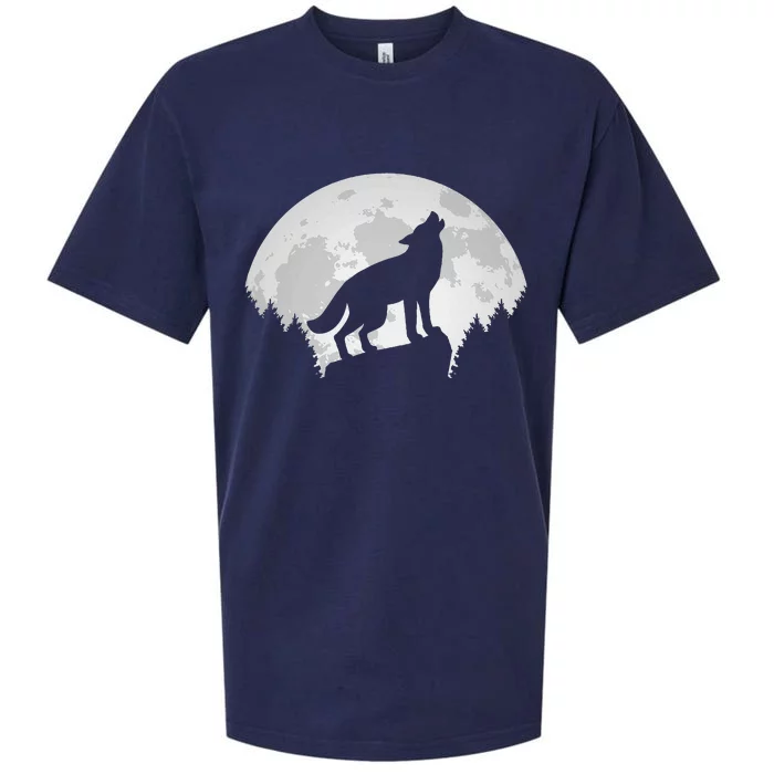 Wolf Forest Wildlife Wild Animal Wilderness Wolves Moon Sueded Cloud Jersey T-Shirt