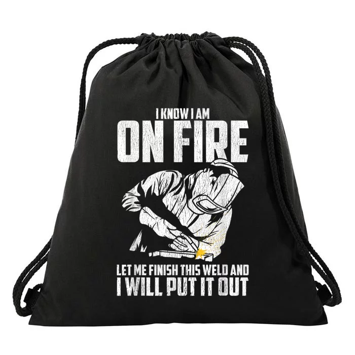 Welder Funny Welding Saying Graphic For Men Drawstring Bag