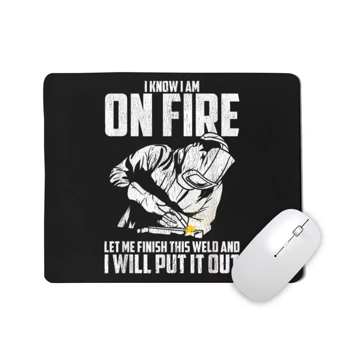 Welder Funny Welding Saying Graphic For Men Mousepad