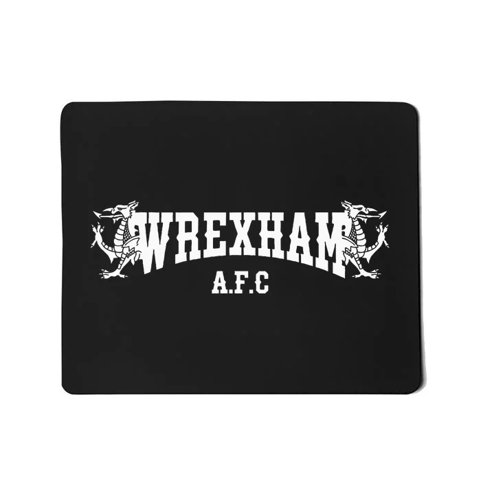 Wrexham Football Wales Soccers Jersey Dragon Retro Vintage Mousepad