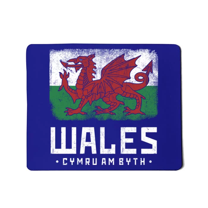 Wales Flag Welsh Dragon Banner Cymru Am Byth Welsh Gift Mousepad