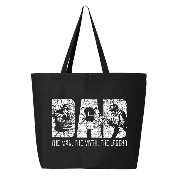 Welder Funny Welding Dad Man Myth Legend Father 25L Jumbo Tote