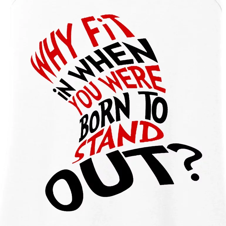 Why Fit When You Were Born To Stand Out Quote Ladies Essential Tank