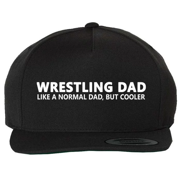 Wrestling Father Wrestling Dad Gift Wool Snapback Cap