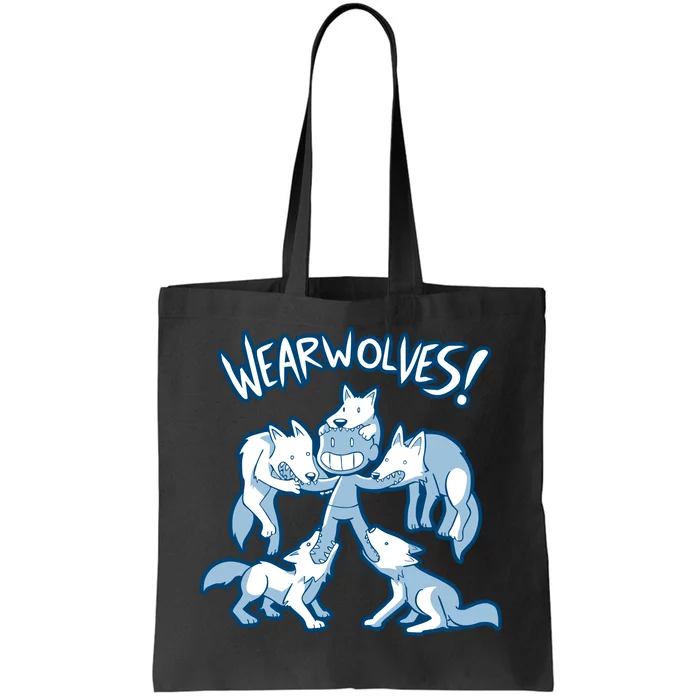 Wearwolves Funny Tote Bag