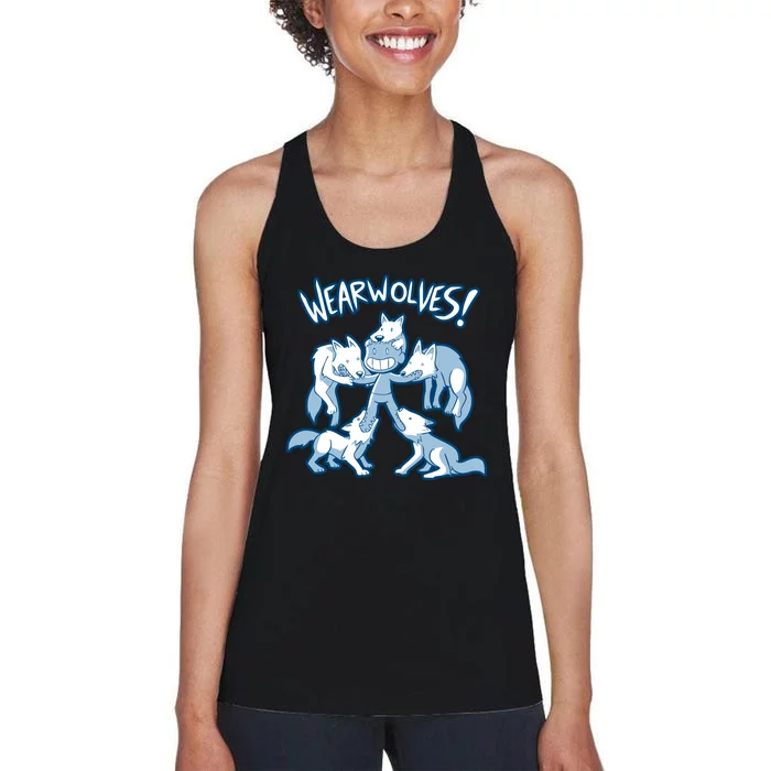 Wearwolves Funny Women's Racerback Tank