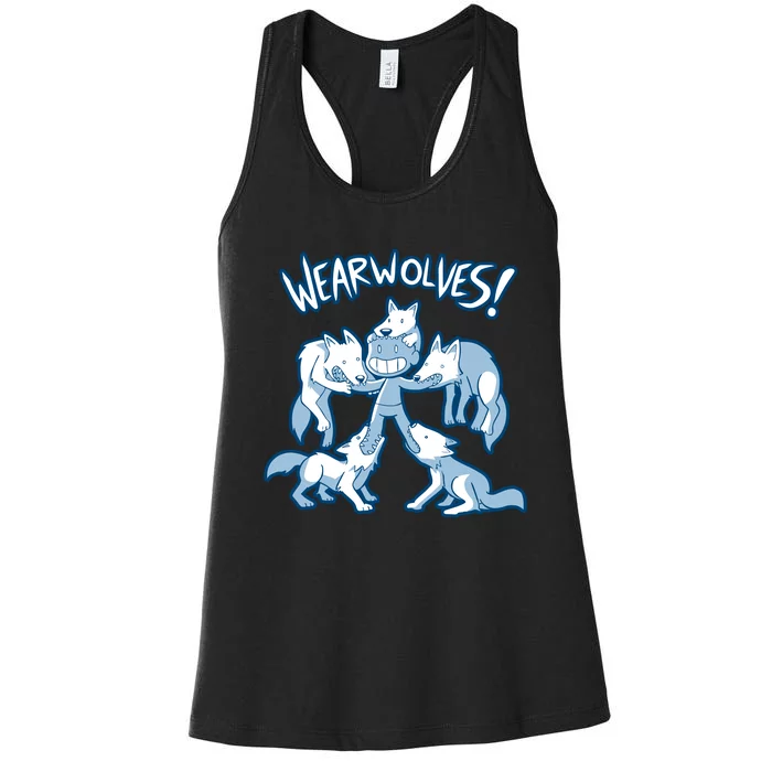 Wearwolves Funny Women's Racerback Tank