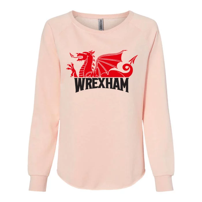 Wrexham FC Wrexham Dragon Football Club Champion Womens California Wash Sweatshirt