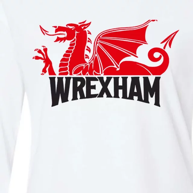 Wrexham FC Wrexham Dragon Football Club Champion Womens Cotton Relaxed Long Sleeve T-Shirt