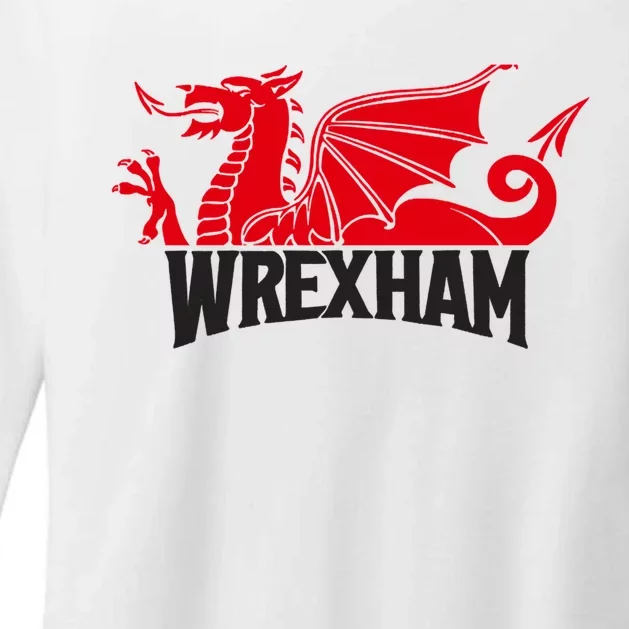 Wrexham FC Wrexham Dragon Football Club Champion Womens CVC Long Sleeve Shirt