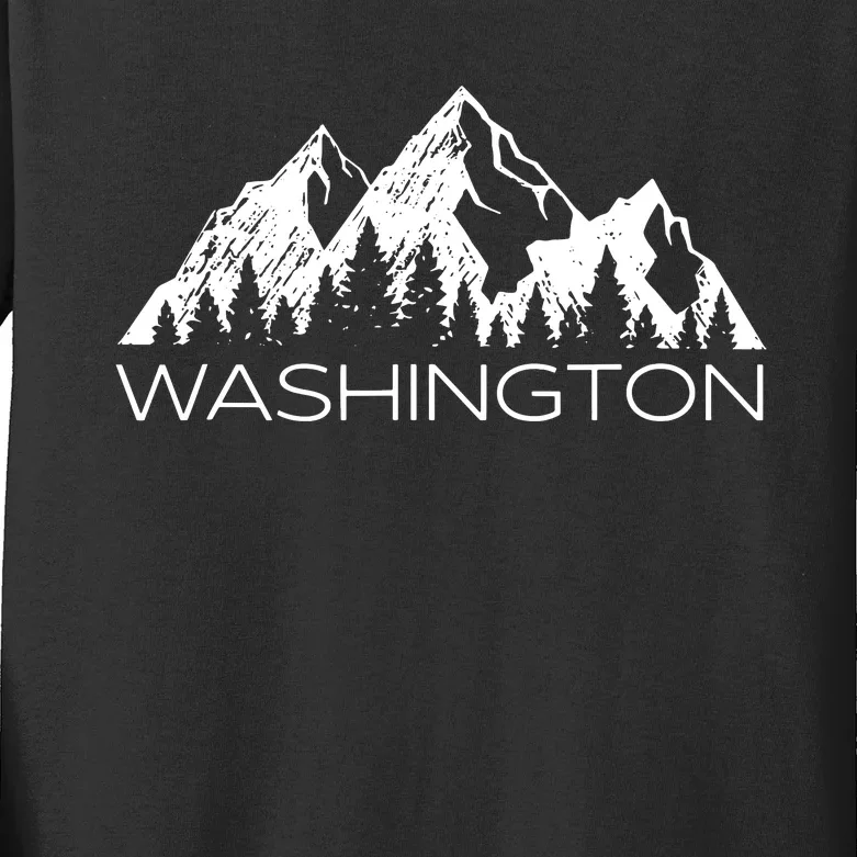 Washington For Women Washington Gift Kids Long Sleeve Shirt