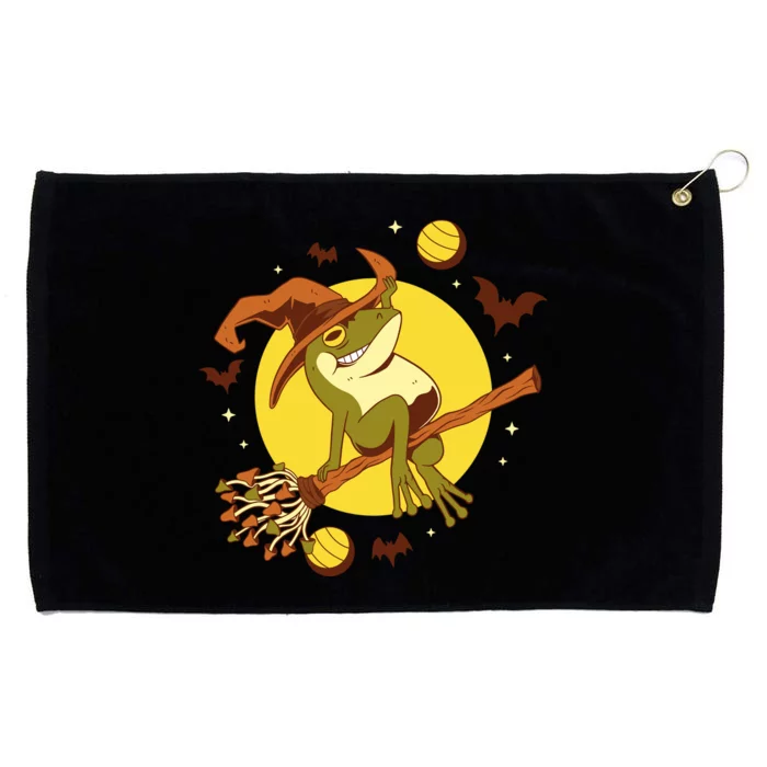 Witch Frog Grommeted Golf Towel