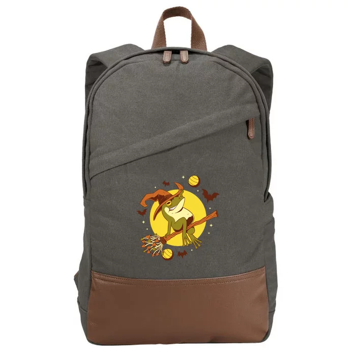 Witch Frog Cotton Canvas Backpack