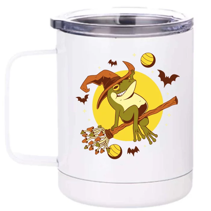 Witch Frog Front & Back 12oz Stainless Steel Tumbler Cup