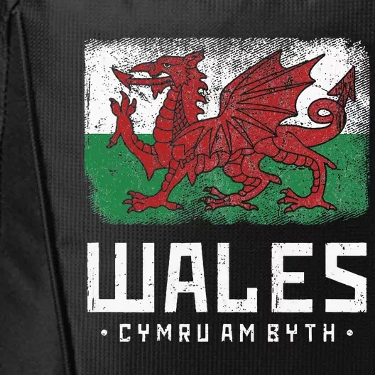 Wales Flag Welsh Dragon Banner Cymru Am Byth Welshman City Backpack