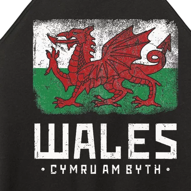 Wales Flag Welsh Dragon Banner Cymru Am Byth Welshman Women’s Perfect Tri Rocker Tank