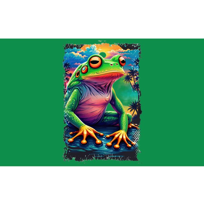 Watercolor Frog Bumper Sticker