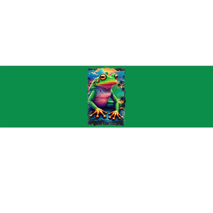 Watercolor Frog Bumper Sticker