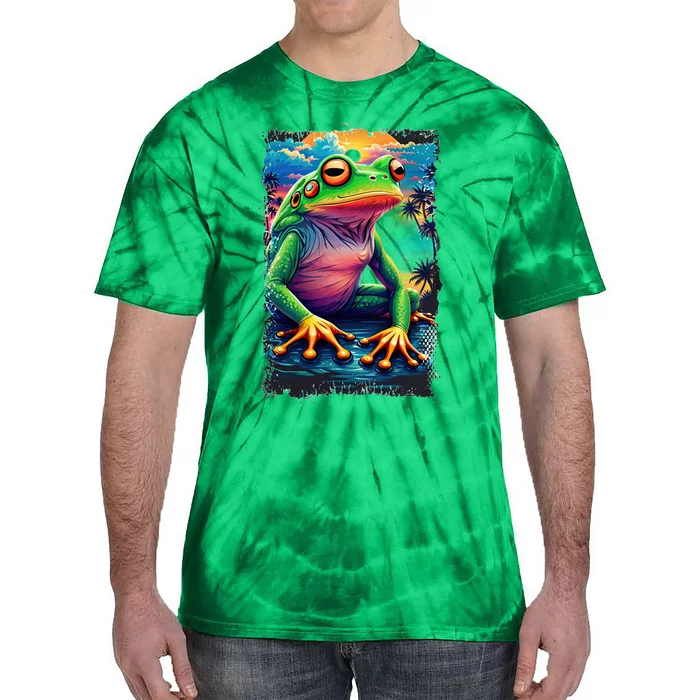 Watercolor Frog Tie-Dye T-Shirt