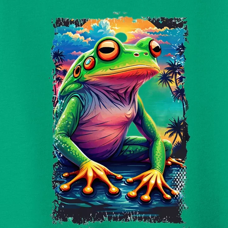 Watercolor Frog Toddler T-Shirt