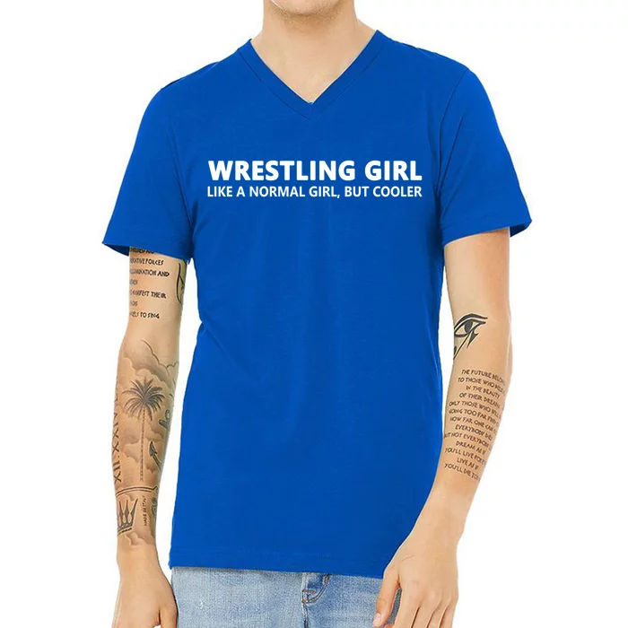 Wrestling Funny Wrestling Funny Gift V-Neck T-Shirt