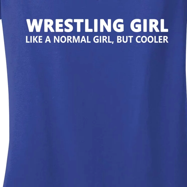 Wrestling Funny Wrestling Funny Gift Women's V-Neck T-Shirt