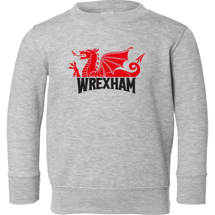 Wrexham FC Wrexham Dragon Football Club Champion Toddler Sweatshirt