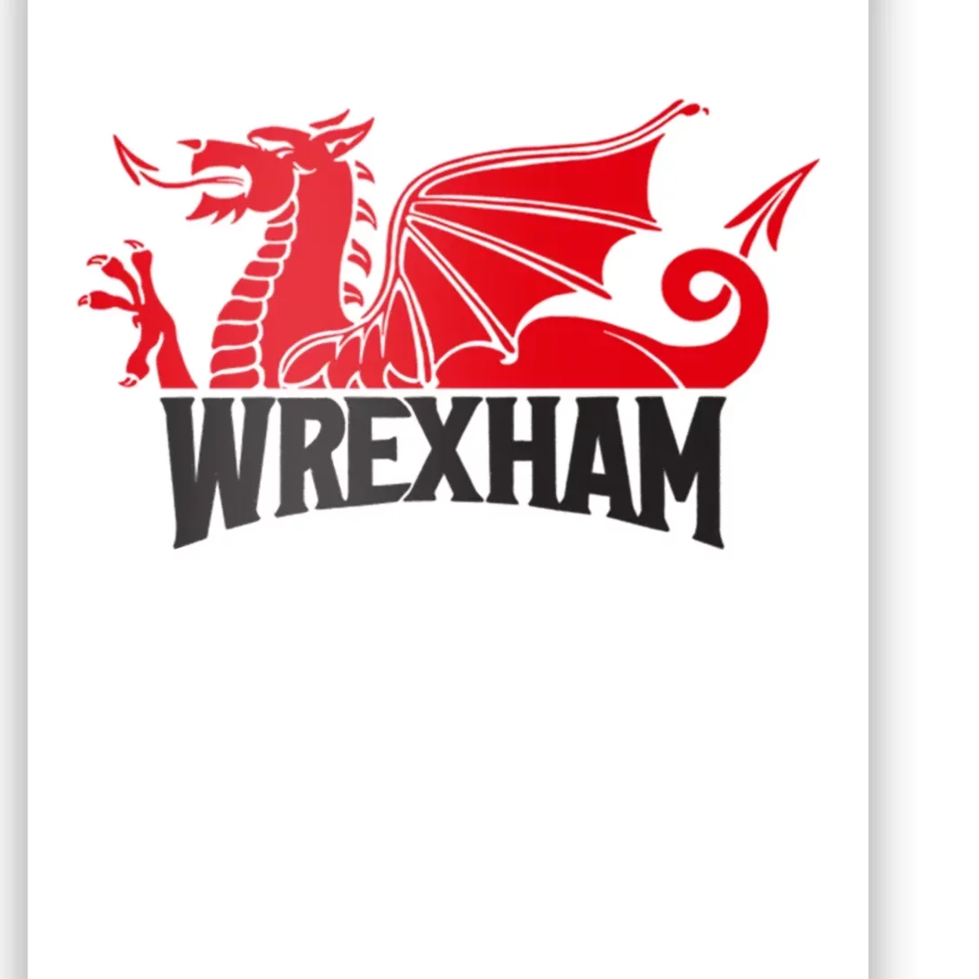 Wrexham FC Wrexham Dragon Football Club Champion Poster