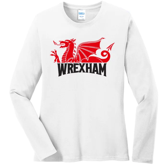 Wrexham FC Wrexham Dragon Football Club Champion Ladies Long Sleeve Shirt