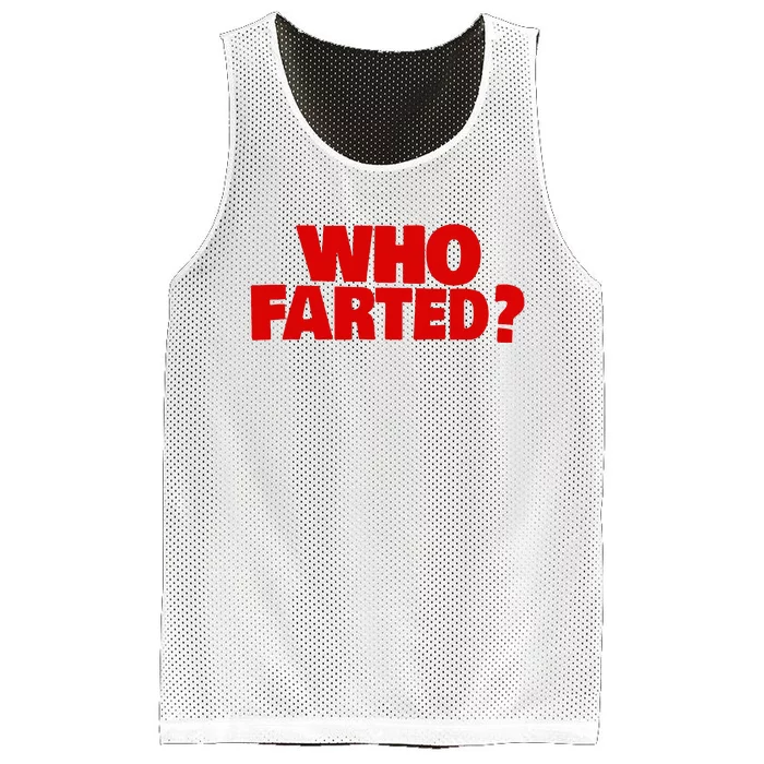 Who Farted Mesh Reversible Basketball Jersey Tank