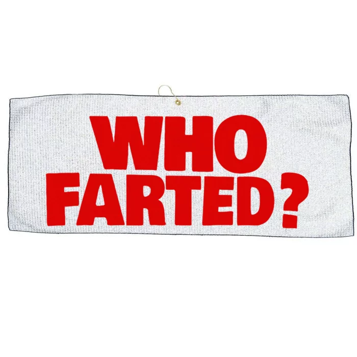 Who Farted Large Microfiber Waffle Golf Towel