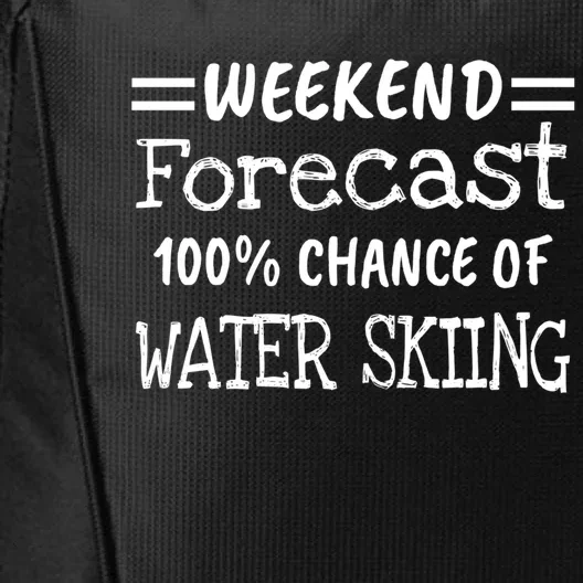 Weekend Forecast Water Skiing Gift City Backpack