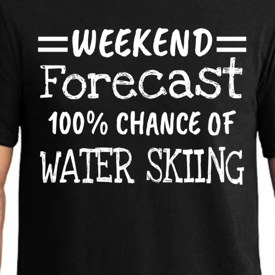 Weekend Forecast Water Skiing Gift Pajama Set