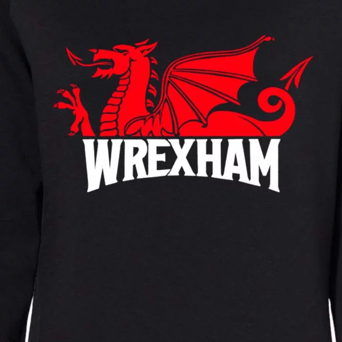 Wrexham FC Wrexham Dragon Football Club Champion Womens California Wash Sweatshirt