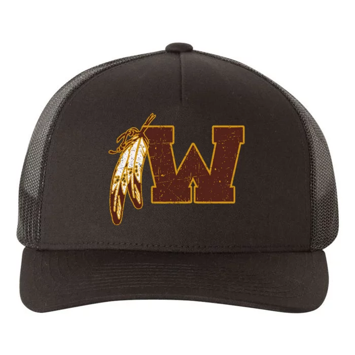 Washington Feather Yupoong Adult 5-Panel Trucker Hat