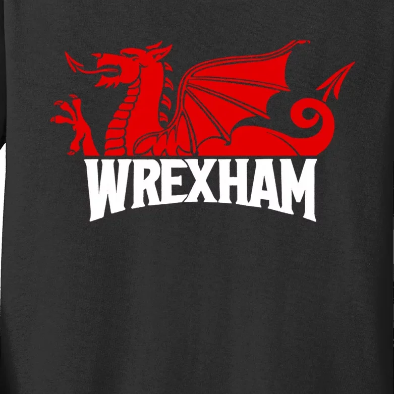 Wrexham FC Wrexham Dragon Football Club Champion Kids Long Sleeve Shirt