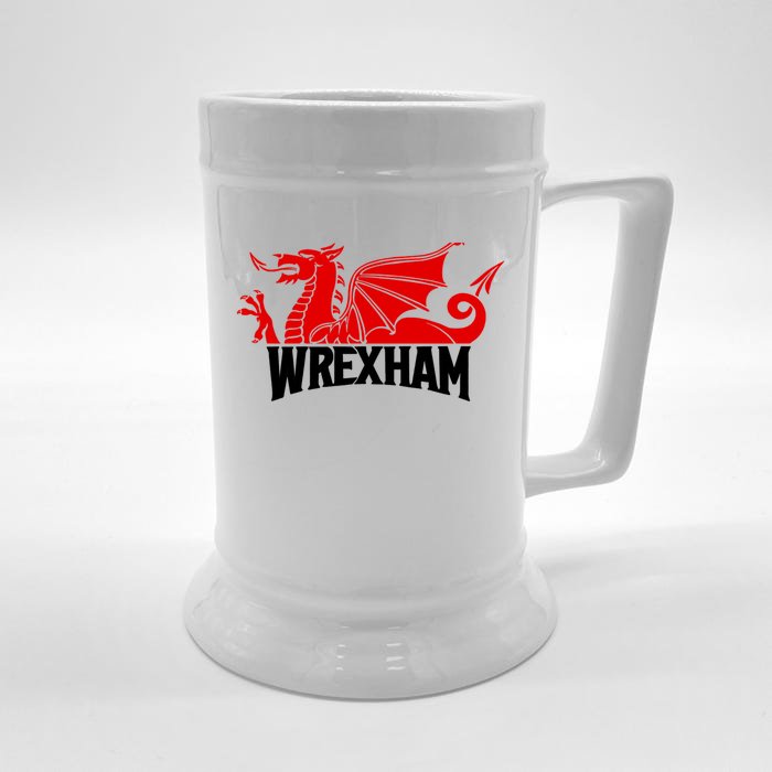 Wrexham FC Wrexham Dragon Football Club Champion Front & Back Beer Stein