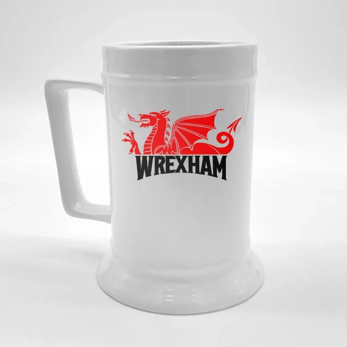 Wrexham FC Wrexham Dragon Football Club Champion Front & Back Beer Stein