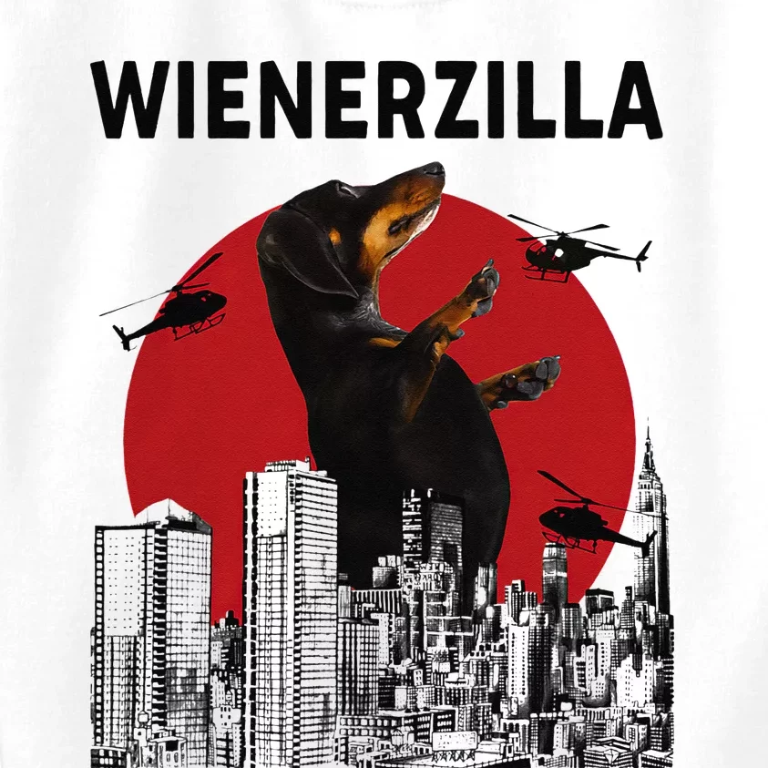 Wienerzilla Funny Wiener Dog Dachshund Lovers MOTHER'S Kids Sweatshirt