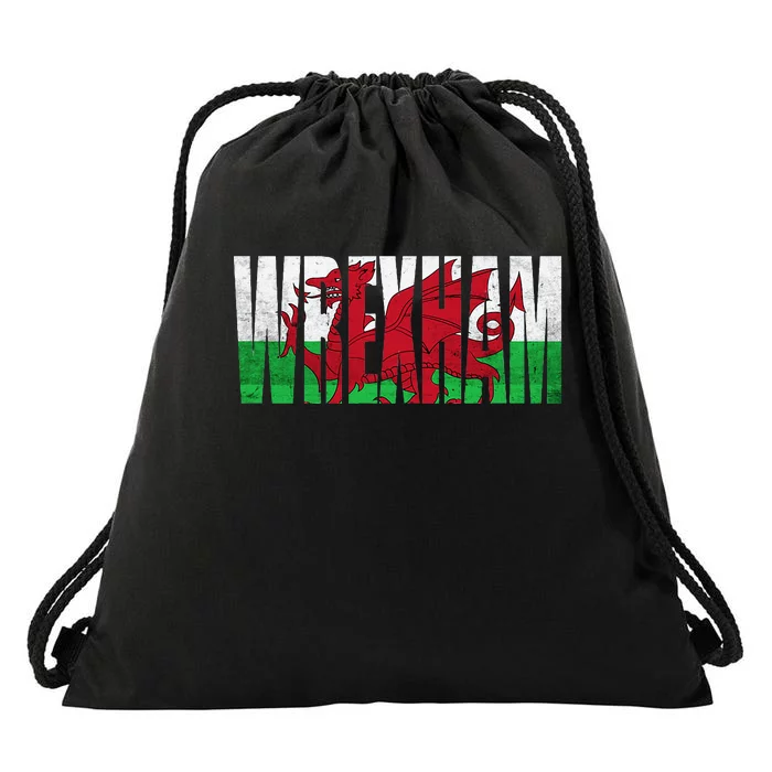 Wales Flag Welsh Dragon Gifts Apparel Merch Souvenir Drawstring Bag