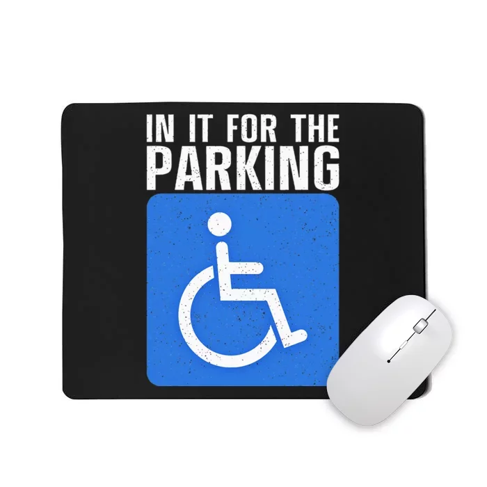 Wheelchair For Women Disability Handicapped Mousepad