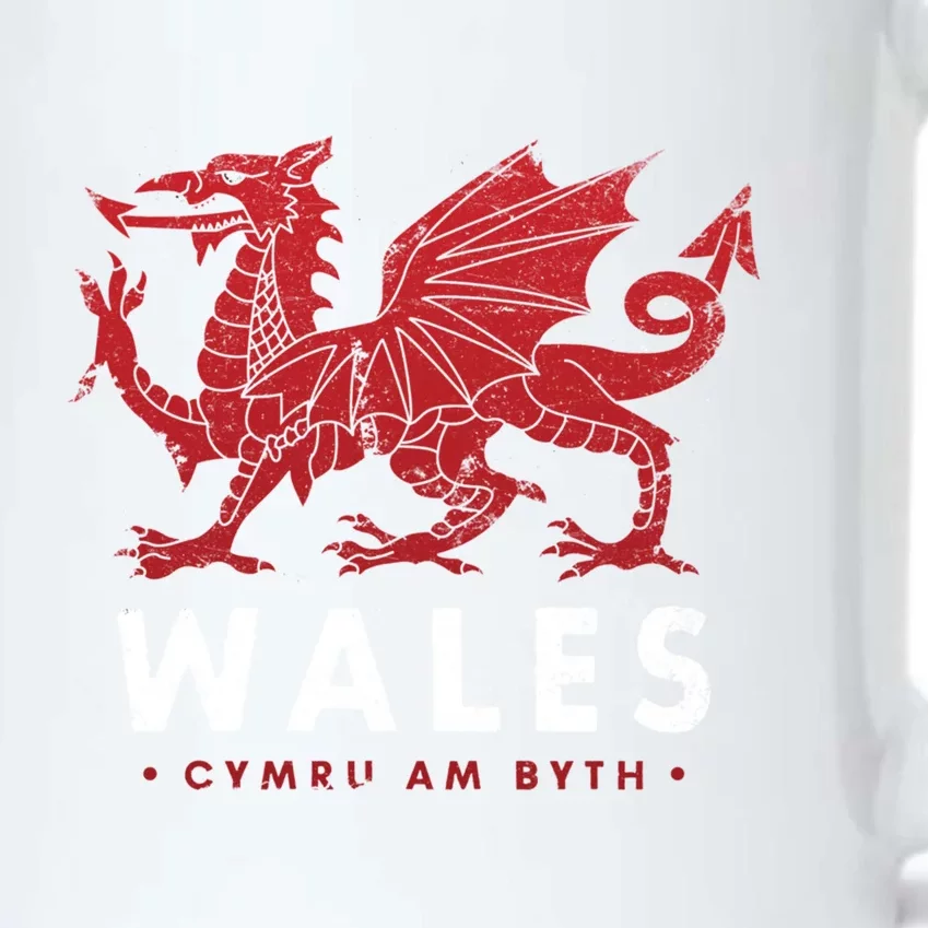 Wales Flag Welsh Dragon Baner Cymru Am Byth Welsh Gift Black Color Changing Mug