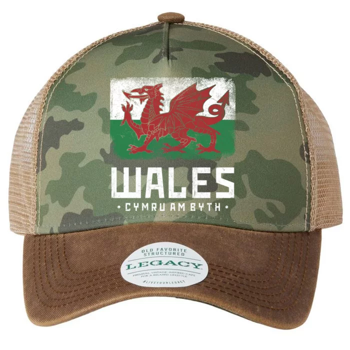 Wales Flag Welsh Dragon Banner Cymru Am Byth Welsh Gift Legacy Tie Dye Trucker Hat