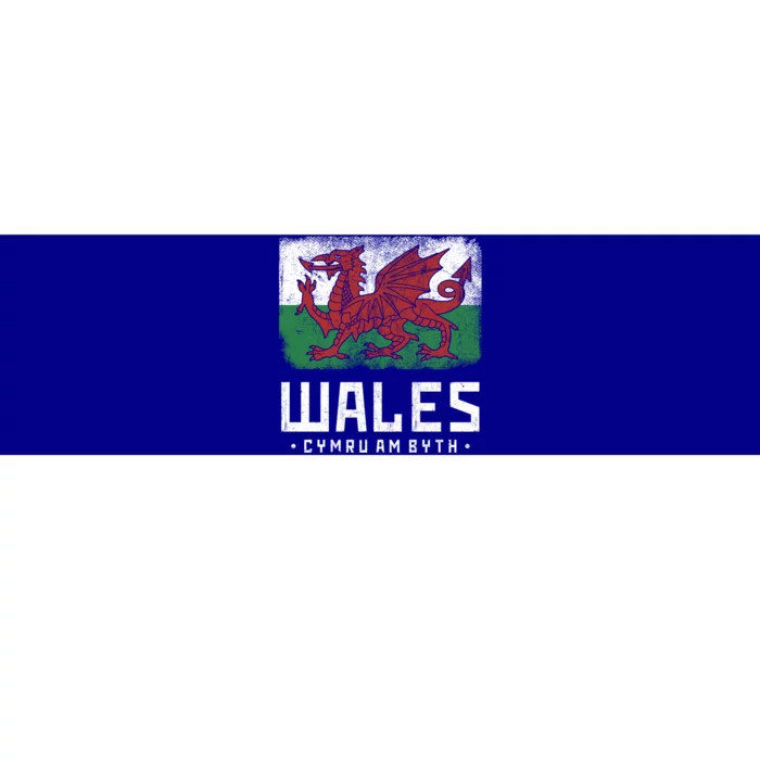 Wales Flag Welsh Dragon Banner Cymru Am Byth Welsh Gift Bumper Sticker