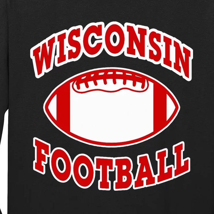 Wisconsin Football Tall Long Sleeve T-Shirt