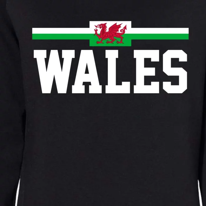 Wales Flag Welsh Gift Womens California Wash Sweatshirt