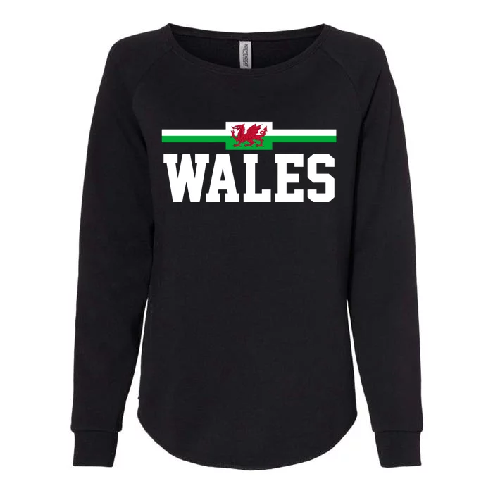 Wales Flag Welsh Gift Womens California Wash Sweatshirt