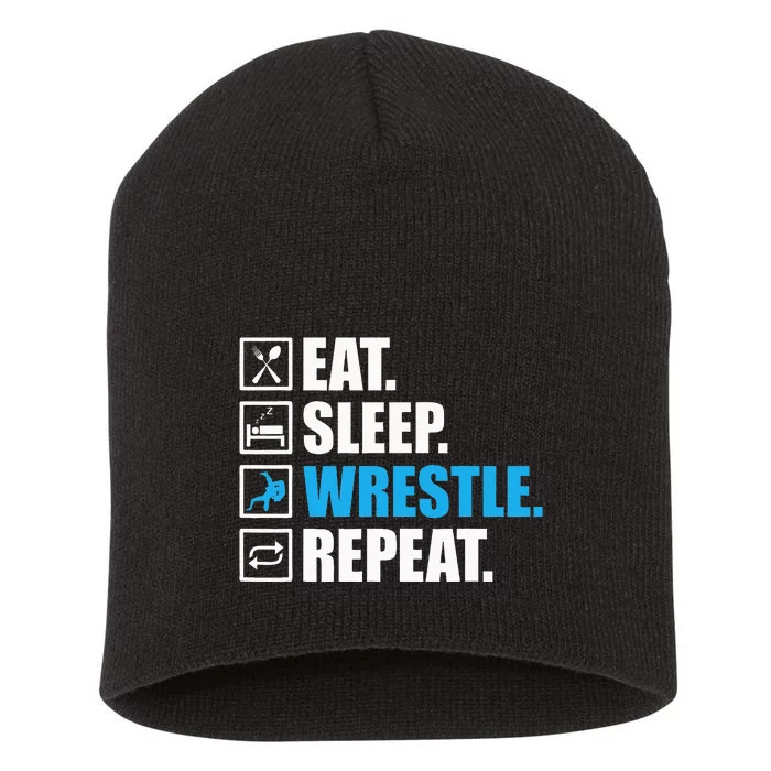 Wrestling For Women Wrestle Athlete Fans Short Acrylic Beanie