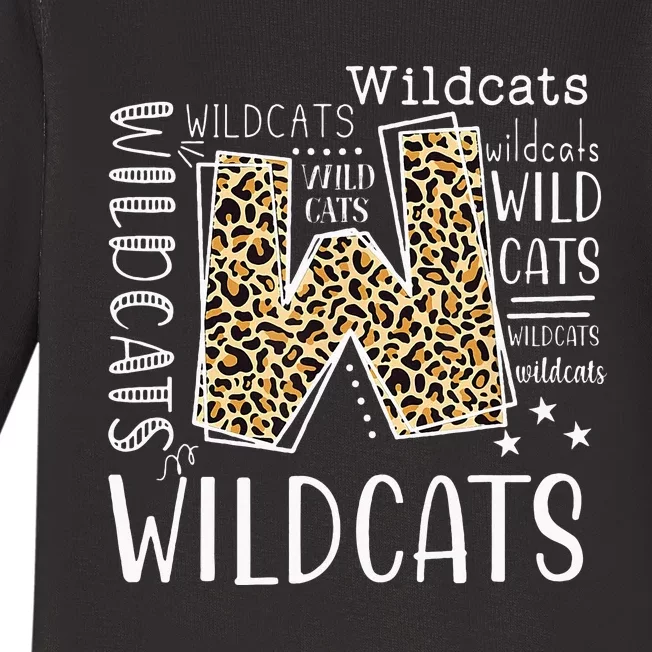 Wildcats Funny Wildcat Lover Baby Long Sleeve Bodysuit